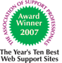 ASP Ten Best Web Support Sites