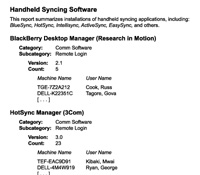 Handheld Syncing Software Screen Shot