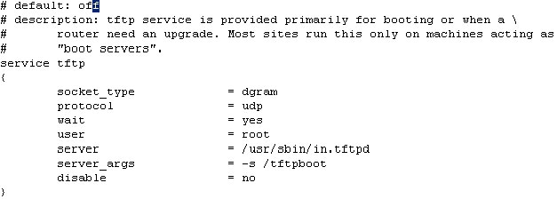 The PXE grub